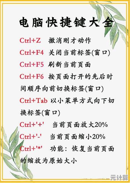 小鱼教您掌握电脑常用快捷键，轻松提升操作效率全攻略